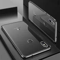 Cafele műanyag tok átlátszó kerettel Xiaomi Mi 8 - fekete