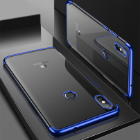 Cafele műanyag tok átlátszó kerettel Xiaomi Mi 8 - kék