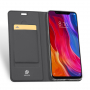 Dux Ducis Skin Pro bőr flip cover tok Xiaomi Mi 8 - fekete