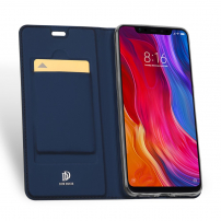 Dux Ducis Skin Pro bőr flip cover tok Xiaomi Mi 8 - kék
