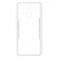 Műanyag tok szilikon szélekkel Xiaomi Mi 8 - fehér