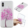 Műanyag tok - fa - Xiaomi Mi 8 - transzparens