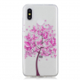 Műanyag tok - fa - Xiaomi Mi 8 - transzparens