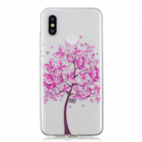 Műanyag tok - fa - Xiaomi Mi 8 - transzparens