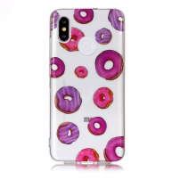 Műanyag tok - donuts - Xiaomi Mi 8 - transzparens