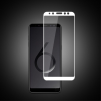 Mocolo edzett 3D üveg Samsung Galaxy A6 (2018) - fehér