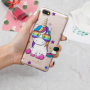 Védő tok - szivárvány színű egyszarvú - Xiaomi Redmi 6 - transzparens