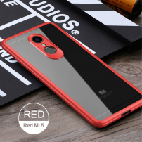 Ipaky védő tok TPU és plexi kombináció Xiaomi Redmi 5 - piros