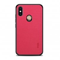 Mofi műanyag és textil védő tok Xiaomi Redmi Note 5 - fukszia