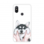Műanyag védő tok - husky - Xiaomi Mi A2 - fehér