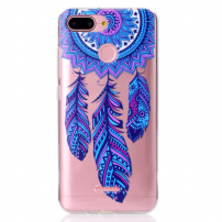 Puha védő tok - kék állomfogó - Xiaomi Redmi 6 - transzparens