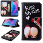 Flip cover tok - Kiss my ass - Xiaomi Mi A2 Lite - fekete