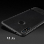 Tok csiszolt és bőr textúrával Xiaomi Mi A2 Lite - fekete