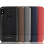 Tok csiszolt és bőr textúrával Xiaomi Mi A2 Lite - fekete