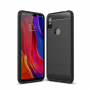 Védő tok csiszolt textúrával Xiaomi Redmi Note 6 - fekete