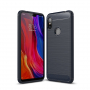 Védő tok csiszolt textúrával Xiaomi Redmi Note 6 - sötétkék