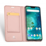 Dux Ducis védő bőr tok Xiaomi Redmi Note 6 - rózsaszín-arany