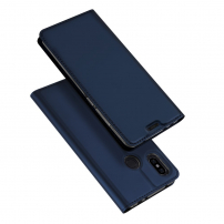 Dux Ducis védő bőr tok Xiaomi Redmi Note 6 - sötétkék