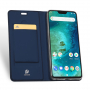 Dux Ducis védő bőr tok Xiaomi Redmi Note 6 - sötétkék
