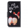 Pénztárcás tok - Kiss my ass - Xiaomi Redmi Note 6 - fekete