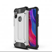 Szuper tartós Armor tok Xiaomi Redmi Note 6 - ezüst