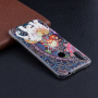 Puha védő tok - virágok és elefánt - Xiaomi Redmi Note 6 - színes