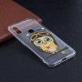 Puha védő tok - bagoly levéllel - Xiaomi Redmi Note 6 - transzparens
