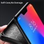 Ipaky puha védő tok karbon szál textúrával Xiaomi Redmi Note 6 - fekete