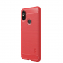 Mofi védő tok csiszolt textúrával Xiaomi Redmi Note 6 - piros