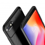 Védő tok karbon szál textúrával Xiaomi Redmi 6 - fekete