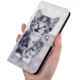Flip cover tok - kis cica - Xiaomi Redmi 6 - szürke