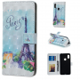 Flip cover tok - festett Eiffel torony - Xiaomi Redmi Note 6 - színes