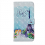 Flip cover tok - festett Eiffel torony - Xiaomi Redmi Note 6 - színes