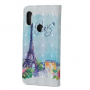 Flip cover tok - festett Eiffel torony - Xiaomi Redmi Note 6 - színes
