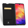 Dux Ducis bőr tok kártyatároló rekesszel Xiaomi Redmi Note 7 - fekete