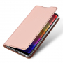 Dux Ducis bőr tok kártyatároló rekesszel Xiaomi Redmi Note 7 - rózsaszín-arany