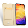 Dux Ducis bőr tok kártyatároló rekesszel Xiaomi Redmi Note 7 - arany