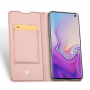 Dux Ducis Skin Pro flip cover tok Samsung Galaxy S10 - rózsaszín-arany