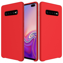 Szilikon tok Liquid Samsung Galaxy S10 Plus - piros