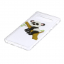 Műanyag tok - panda és bambusz - Samsung Galaxy S10 Plus - transzparens