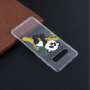 Műanyag tok - panda és bambusz - Samsung Galaxy S10 Plus - transzparens