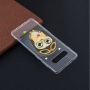 Műanyag tok - bagoly levéllel - Samsung Galaxy S10 Plus - transzparens