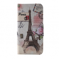 Flip cover tok - Eiffel torony - Samsung Galaxy S10 Plus - antikrózsaszín