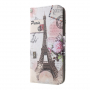 Flip cover tok - Eiffel torony - Samsung Galaxy S10 Plus - antikrózsaszín