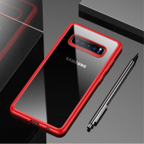 Usams átlátszó tok kerettel Samsung Galaxy S10 - piros