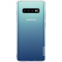 Nillkin transzparens tok puha műanyagból Samsung Galaxy S10 - fehér