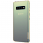 Nillkin transzparens tok puha műanyagból Samsung Galaxy S10 - arany