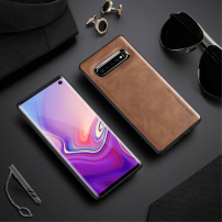 X-Level tok műbőr felülettel Samsung Galaxy S10 - barna
