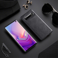 X-Level tok műbőr felülettel Samsung Galaxy S10 - fekete