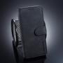 DG.Ming bőr flip cover tok Samsung Galaxy S10 Plus - fekete
